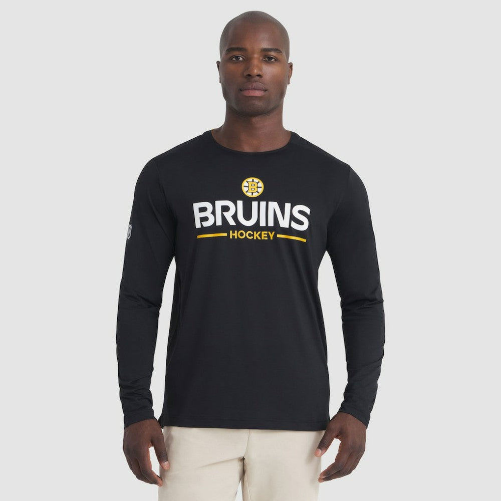 Boston Bruins Fanatics Authentic Pro Rink Tech Long Sleeve T-Shirt - Black - NHL