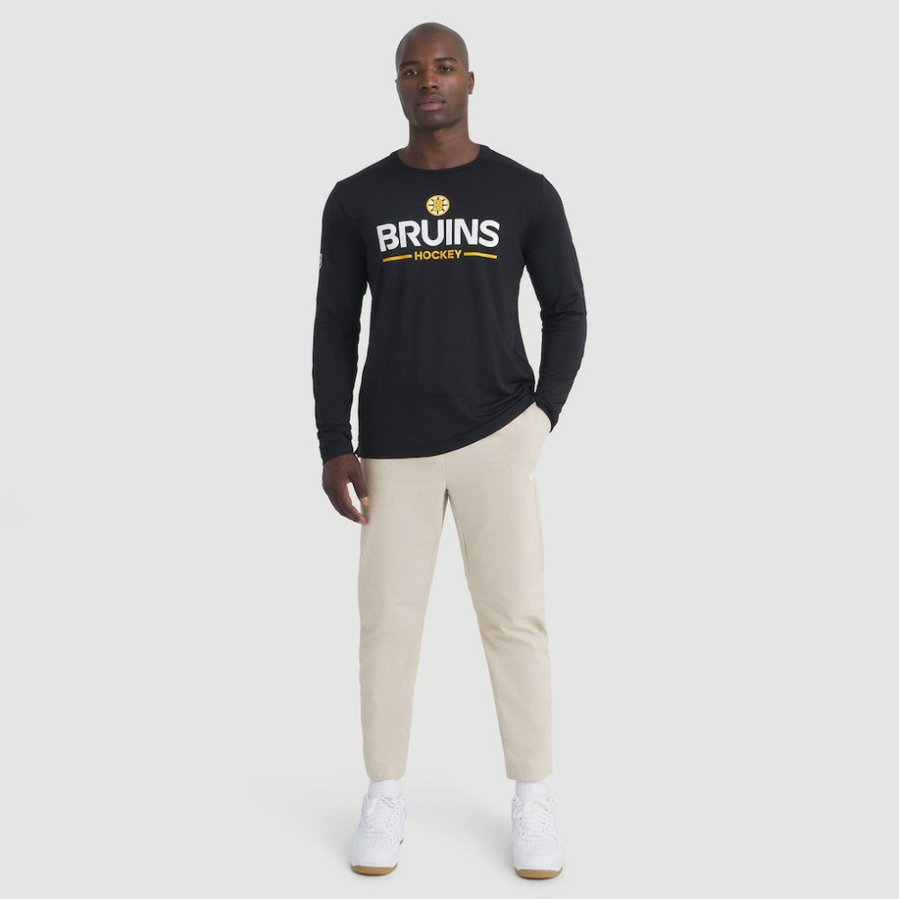 Boston Bruins Fanatics Authentic Pro Rink Tech Long Sleeve T-Shirt - Black - NHL