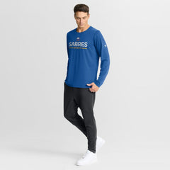 Buffalo Sabres Fanatics Authentic Pro Rink Tech Long Sleeve T-Shirt - Royal - NHL