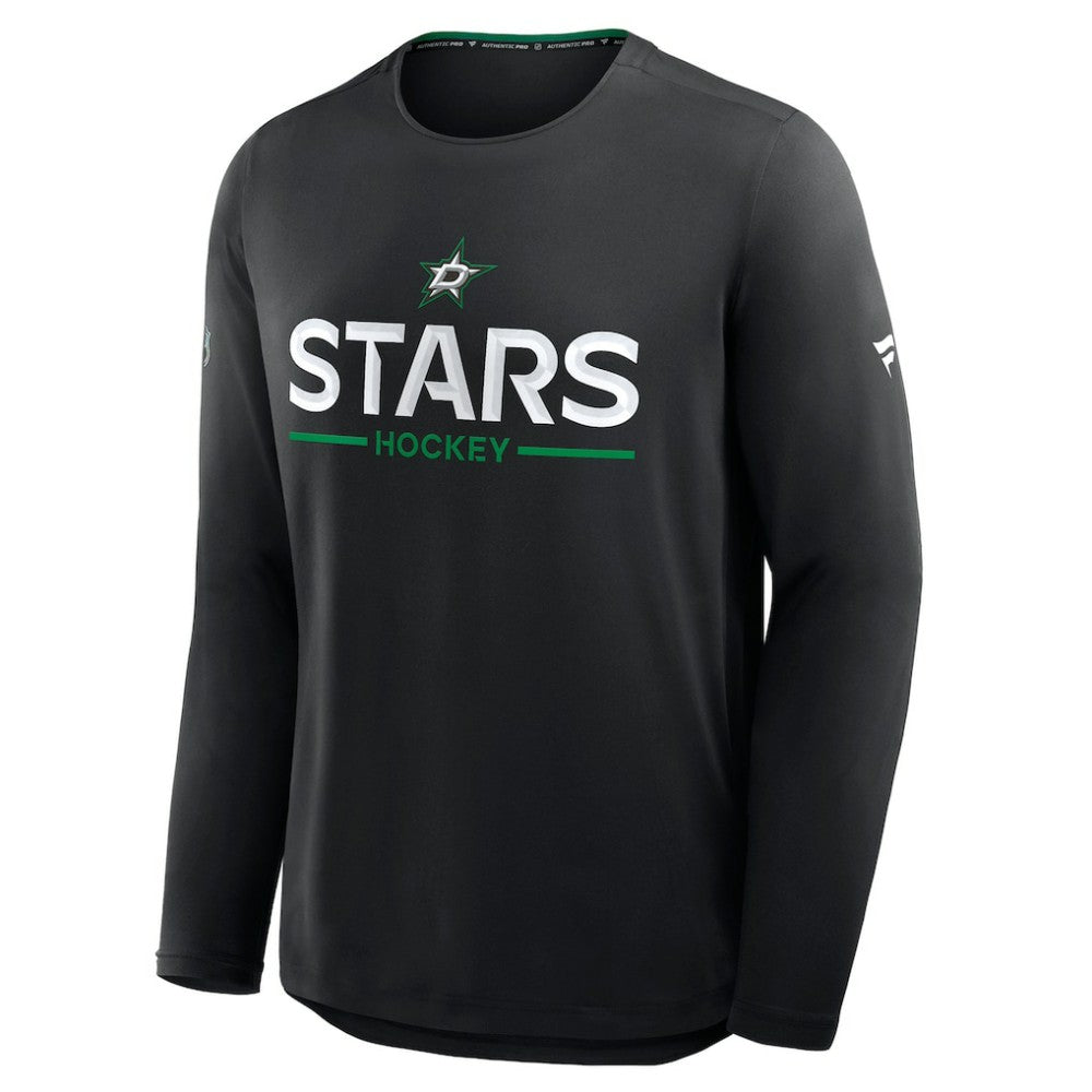 Dallas Stars Fanatics Authentic Pro Rink Tech Long Sleeve T-Shirt - Black - NHL