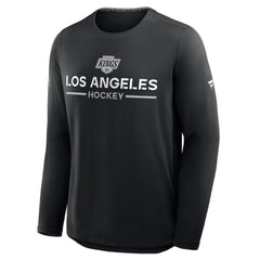 Los Angeles Kings Fanatics Authentic Pro Rink Tech Long Sleeve T-Shirt - Black - NHL