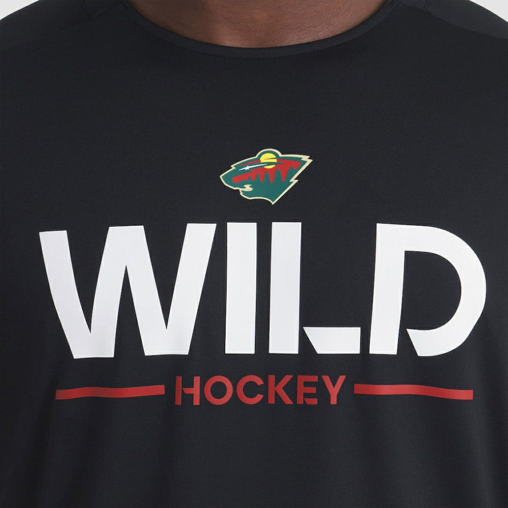Minnesota Wild Fanatics Authentic Pro Rink Tech Long Sleeve T-Shirt - Black - NHL