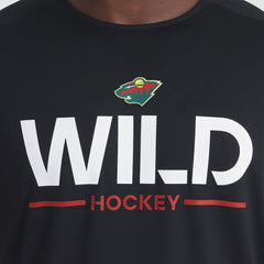 Minnesota Wild Fanatics Authentic Pro Rink Tech Long Sleeve T-Shirt - Black - NHL