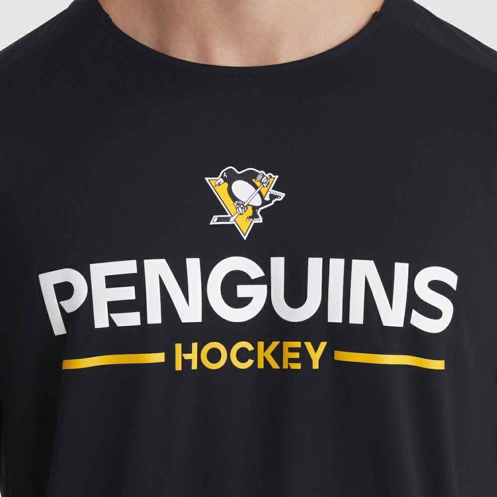 Pittsburgh Penguins Fanatics Authentic Pro Rink Tech Long Sleeve T-Shirt - Black - NHL