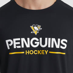 Pittsburgh Penguins Fanatics Authentic Pro Rink Tech Long Sleeve T-Shirt - Black - NHL