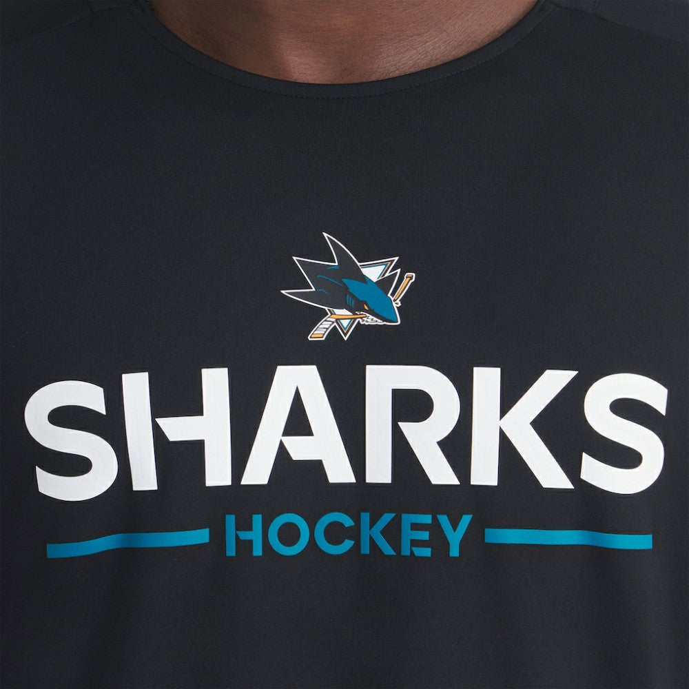 San Jose Sharks Fanatics Authentic Pro Rink Tech Long Sleeve T-Shirt - Black - NHL