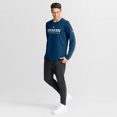 Seattle Kraken Fanatics Authentic Pro Rink Tech Long Sleeve T-Shirt - Navy - NHL