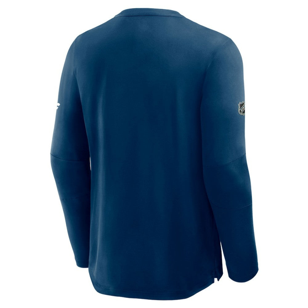 Seattle Kraken Fanatics Authentic Pro Rink Tech Long Sleeve T-Shirt - Navy - NHL