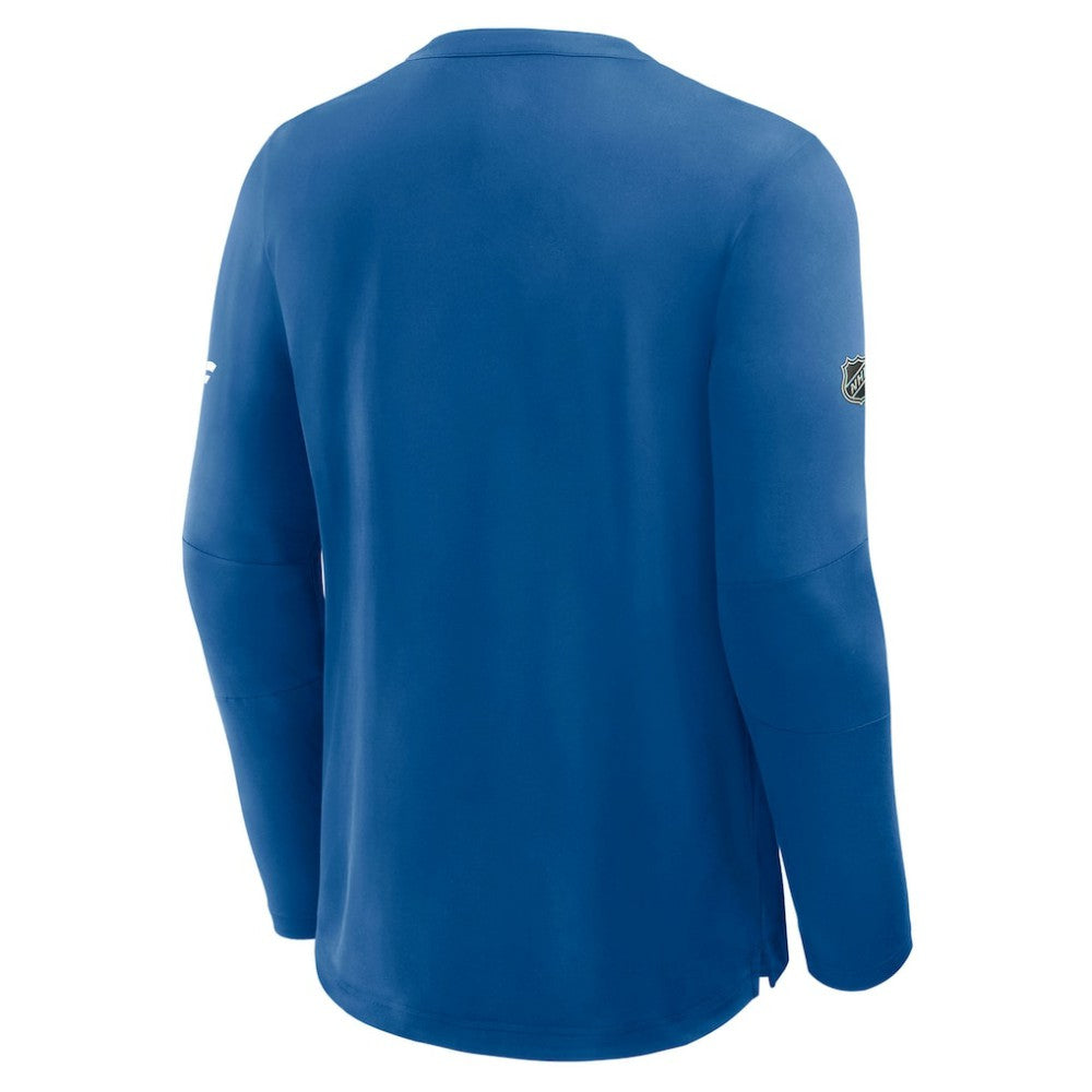 St. Louis Blues Fanatics Authentic Pro Rink Tech Long Sleeve T-Shirt - Blue - NHL