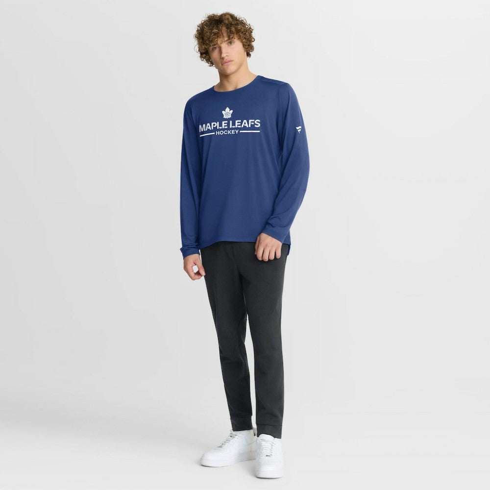 Toronto Maple Leafs Fanatics Authentic Pro Rink Tech Long Sleeve T-Shirt - Blue - NHL