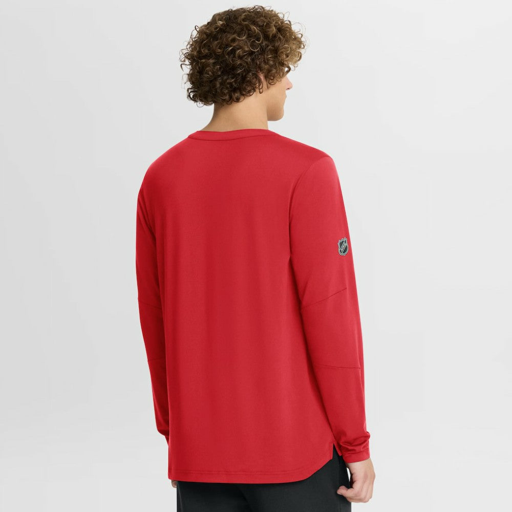 Chicago Blackhawks Fanatics Authentic Pro Centennial Rink Tech Long Sleeve T-Shirt - Red - NHL
