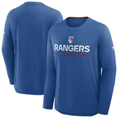 New York Rangers Fanatics Authentic Pro Rink Centennial Tech Long Sleeve T-Shirt - Blue - NHL