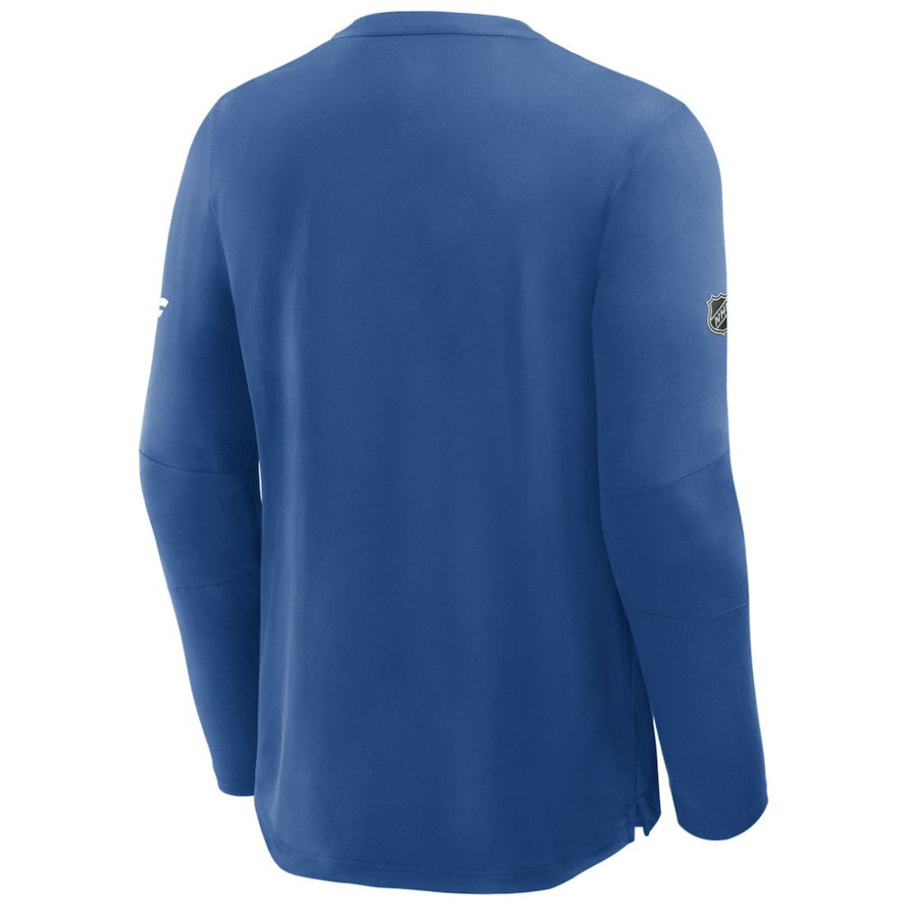 New York Rangers Fanatics Authentic Pro Rink Centennial Tech Long Sleeve T-Shirt - Blue - NHL