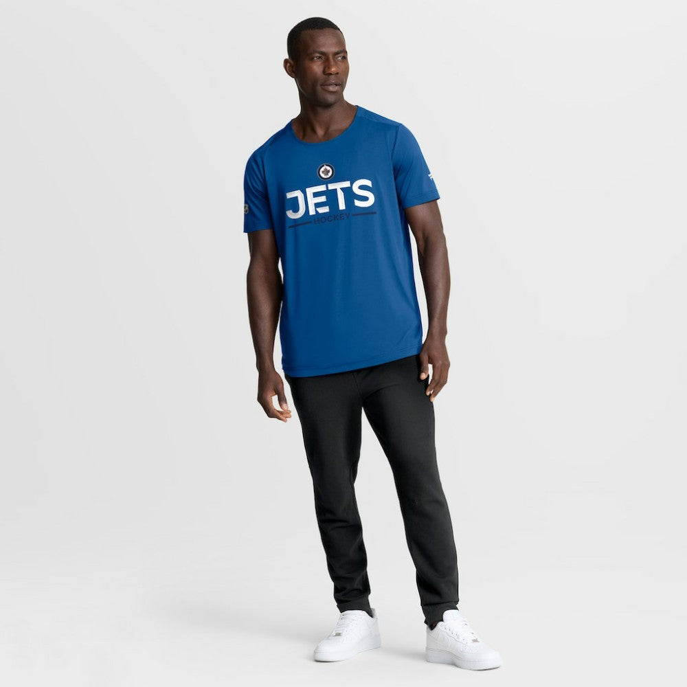 Winnipeg Jets Fanatics Authentic Pro Rink Tech T-Shirt - Blue - NHL