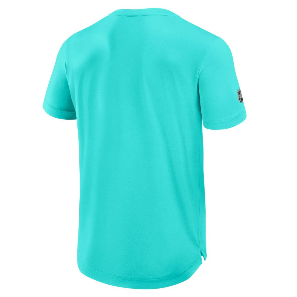 Seattle Kraken Fanatics Authentic Pro Rink Tech T-Shirt - Light Blue - NHL