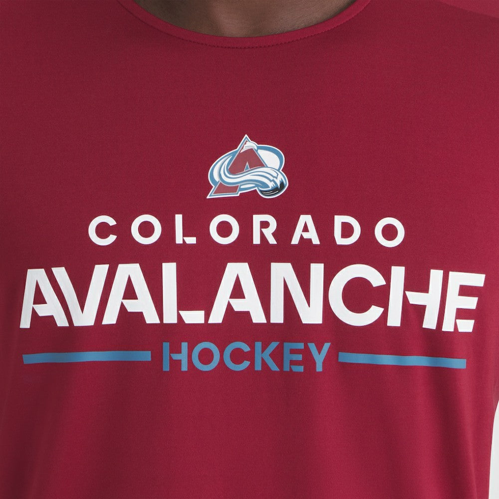 Colorado Avalanche Fanatics Authentic Pro Rink Tech T-Shirt - Burgundy - NHL
