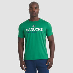 Vancouver Canucks Fanatics Authentic Pro Rink Tech T-Shirt - Green - NHL