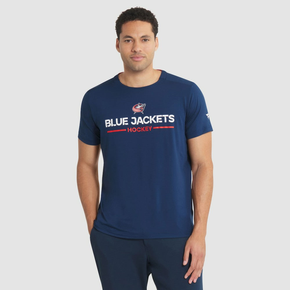 Columbus Blue Jackets Fanatics Authentic Pro Rink Tech T-Shirt - Navy - NHL