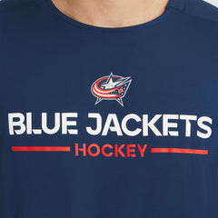 Columbus Blue Jackets Fanatics Authentic Pro Rink Tech T-Shirt - Navy - NHL