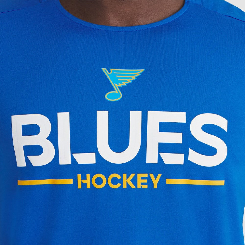 St. Louis Blues Fanatics Authentic Pro Rink Tech T-Shirt - Blue - NHL