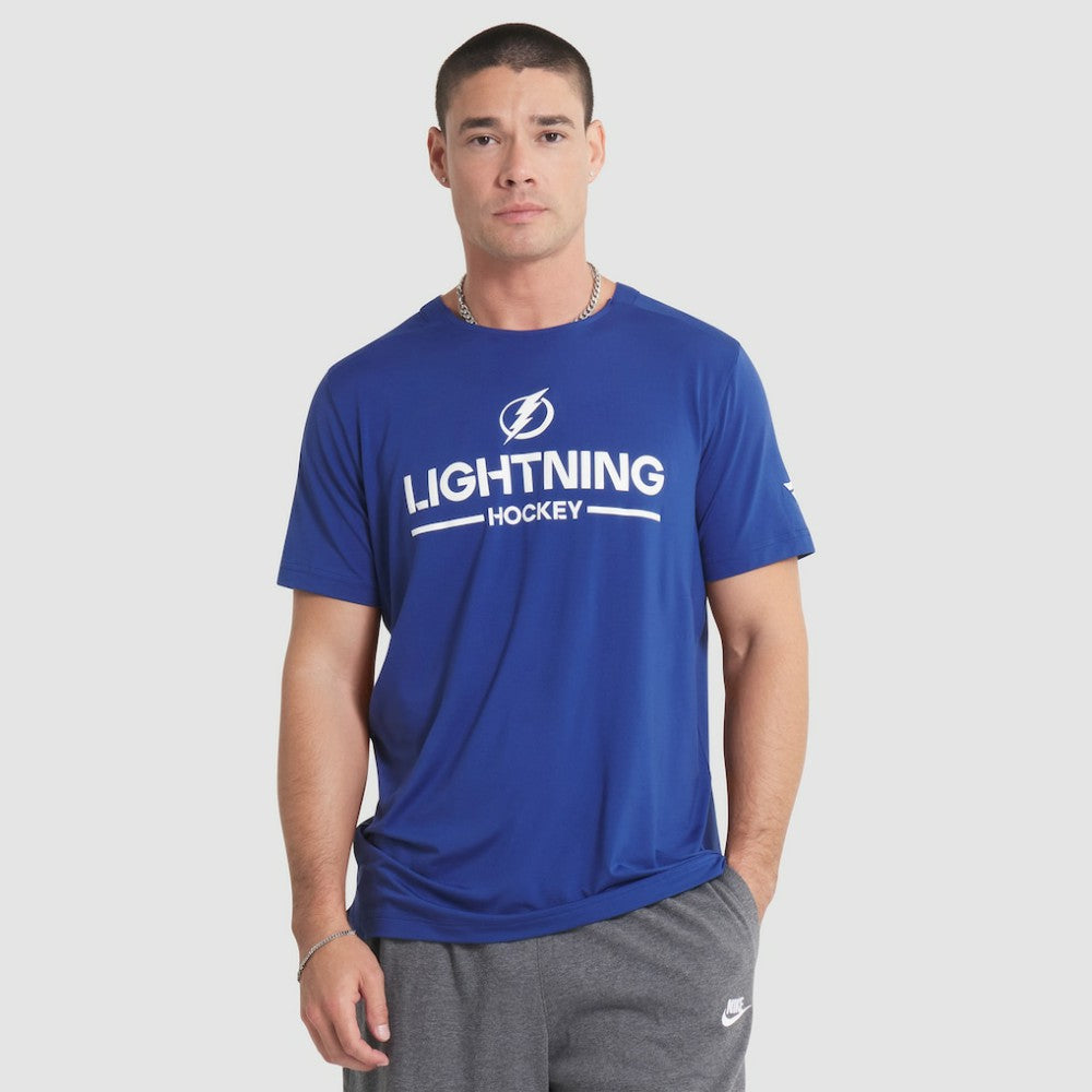Tampa Bay Lightning Fanatics Authentic Pro Rink Tech T-Shirt - Blue - NHL