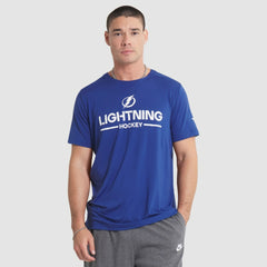 Tampa Bay Lightning Fanatics Authentic Pro Rink Tech T-Shirt - Blue - NHL