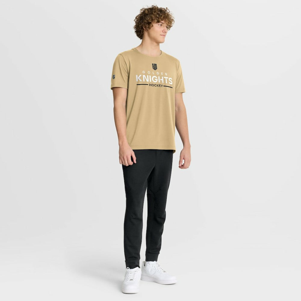 Vegas Golden Knights Fanatics Authentic Pro Rink Tech T-Shirt - Gold - NHL