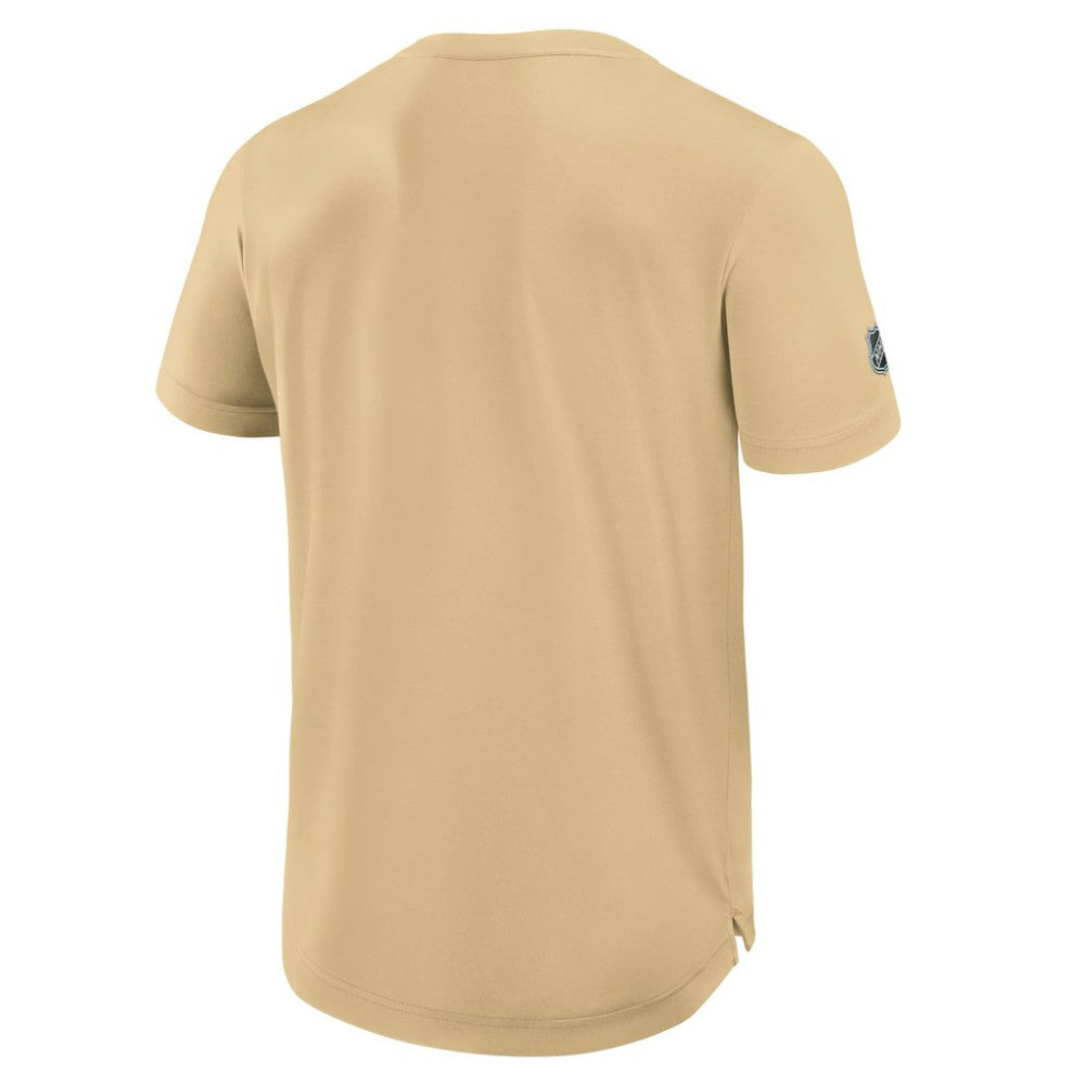 Vegas Golden Knights Fanatics Authentic Pro Rink Tech T-Shirt - Gold - NHL
