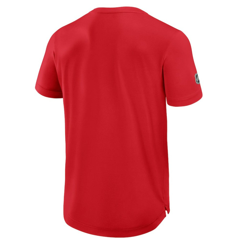Detroit Red Wings Fanatics Authentic Pro Rink Tech T-Shirt - Red - NHL