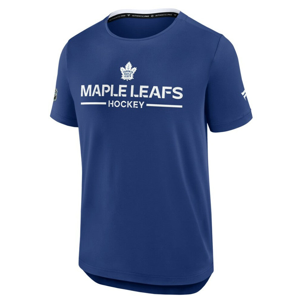 Toronto Maple Leafs Fanatics Authentic Pro Rink Tech T-Shirt - Blue - NHL