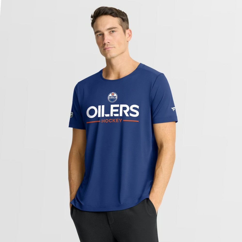 Edmonton Oilers Fanatics Authentic Pro Rink Tech T-Shirt - Royal - NHL