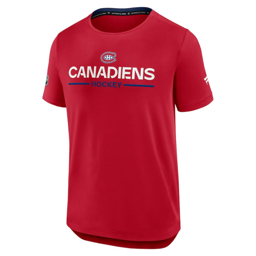 Montreal Canadiens Fanatics Authentic Pro Rink Tech T-Shirt - Red - NHL