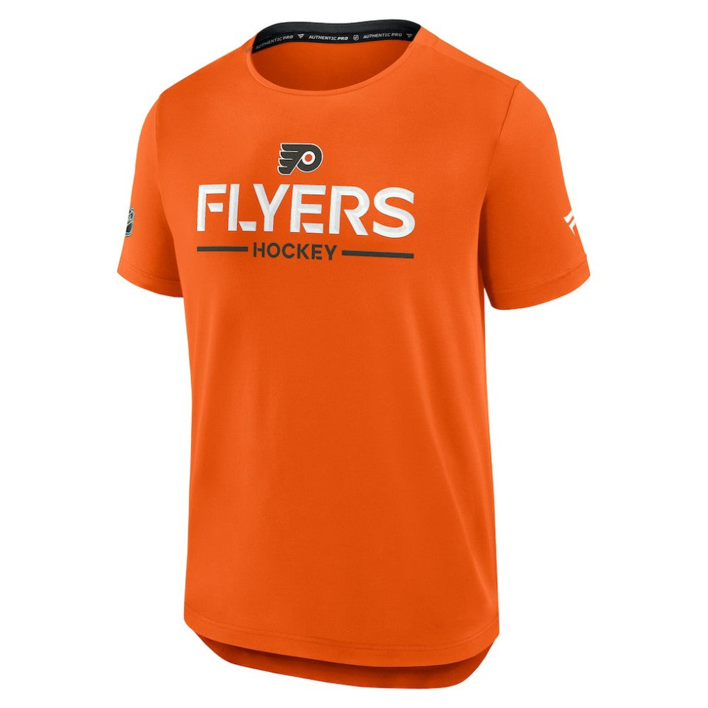 Philadelphia Flyers Fanatics Authentic Pro Rink Tech T-Shirt - Orange - NHL