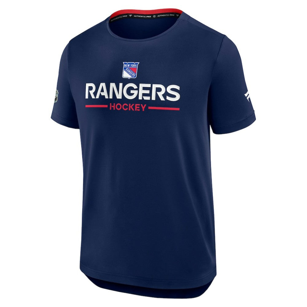 New York Rangers Fanatics Authentic Pro Rink Tech T-Shirt - Navy - NHL
