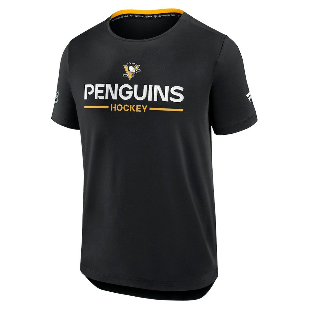 Pittsburgh Penguins Fanatics Authentic Pro Rink Tech T-Shirt - Black - NHL