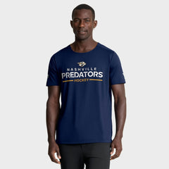 Nashville Predators Fanatics Authentic Pro Rink Tech T-Shirt - Navy - NHL
