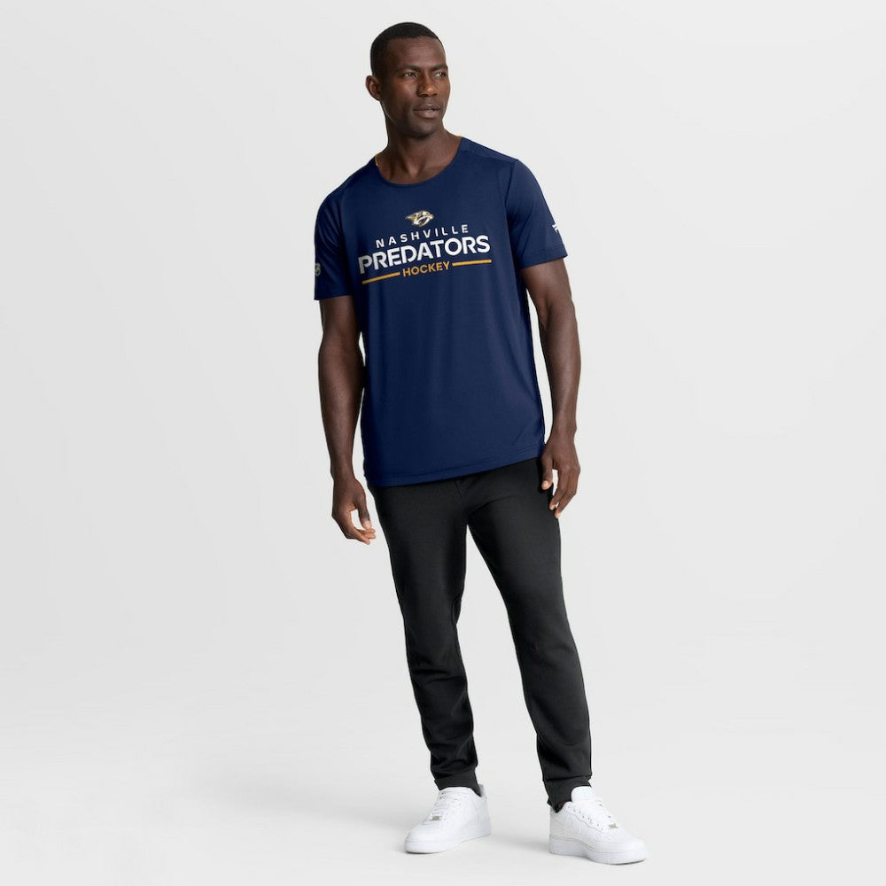 Nashville Predators Fanatics Authentic Pro Rink Tech T-Shirt - Navy - NHL