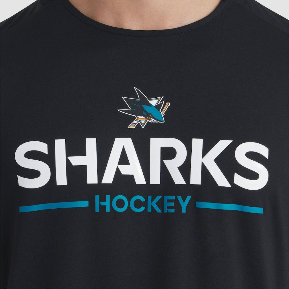 San Jose Sharks Fanatics Authentic Pro Rink Tech T-Shirt - Black - NHL