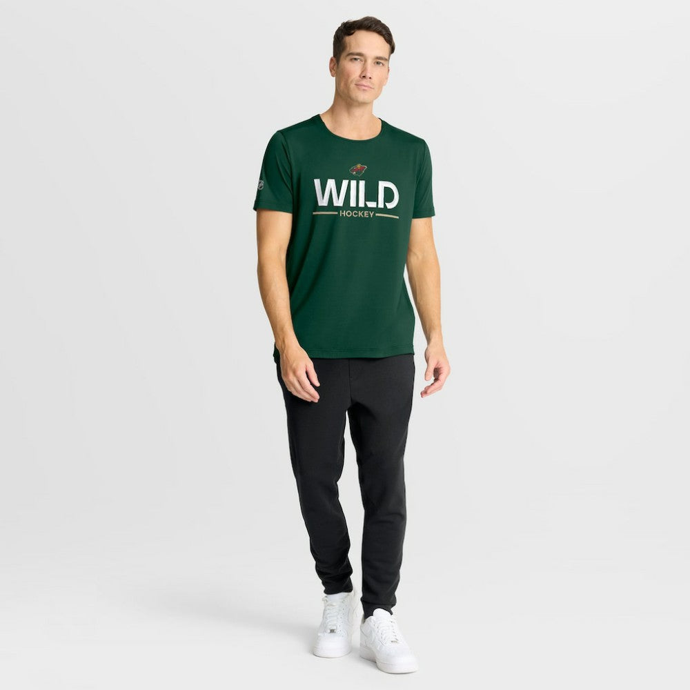 Minnesota Wild Fanatics Authentic Pro Rink Tech T-Shirt - Green - NHL