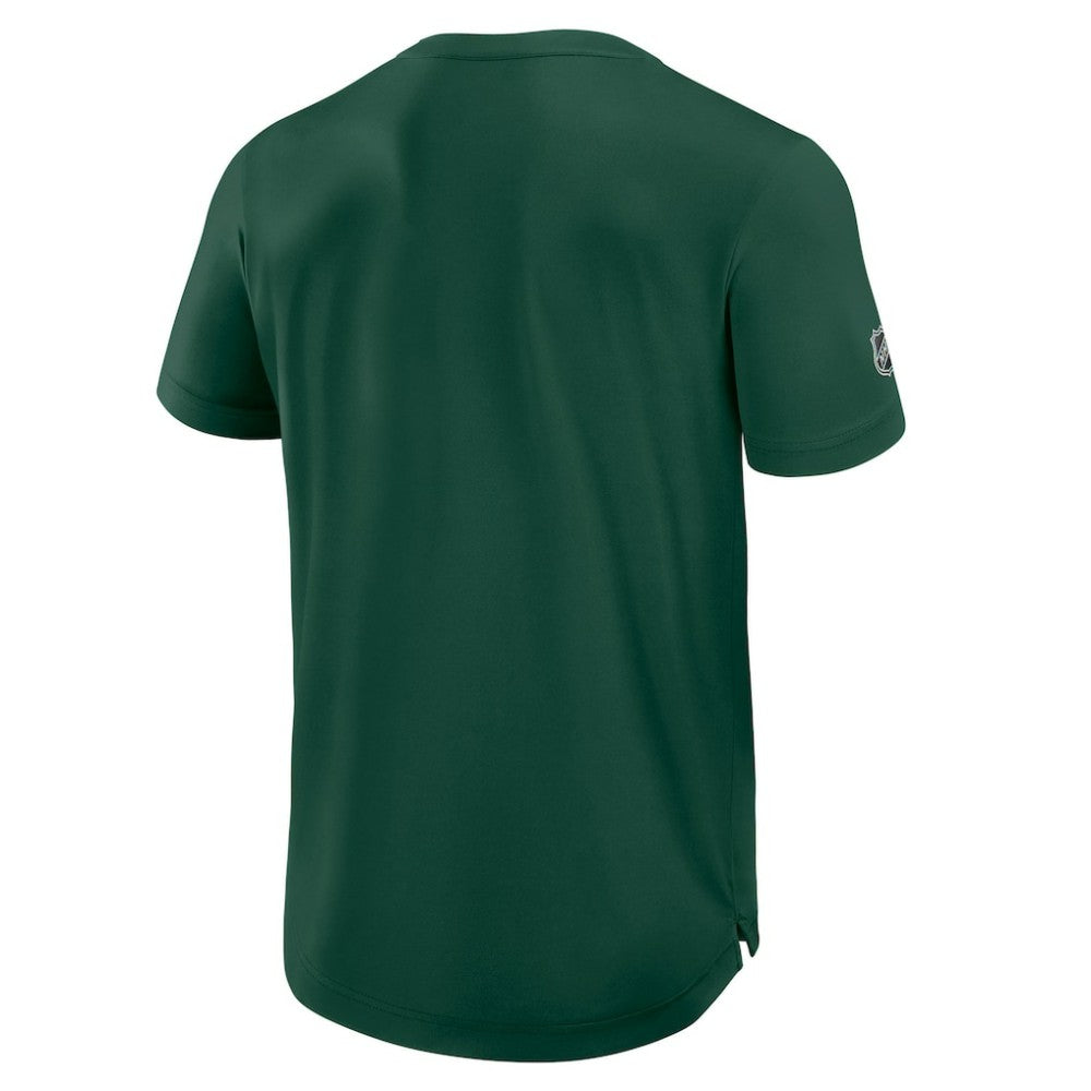Minnesota Wild Fanatics Authentic Pro Rink Tech T-Shirt - Green - NHL