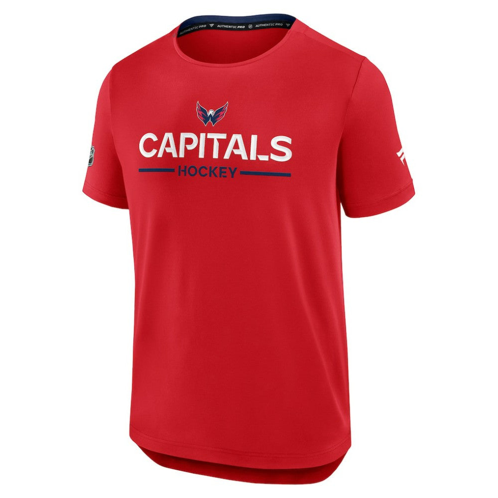 Washington Capitals Fanatics Authentic Pro Rink Tech T-Shirt - Red - NHL