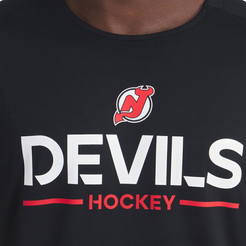 New Jersey Devils Fanatics Authentic Pro Rink Tech T-Shirt - Black - NHL