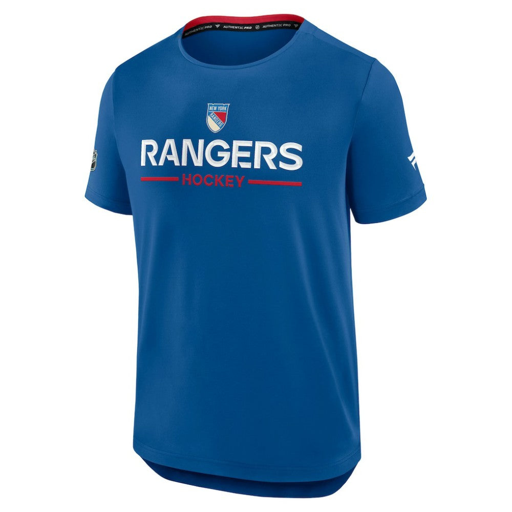 New York Rangers Fanatics Authentic Pro Rink Centennial Tech T-Shirt - Blue - NHL