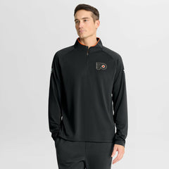 Philadelphia Flyers Fanatics Authentic Pro Rink Training Quarter-Zip Pullover - Black - NHL