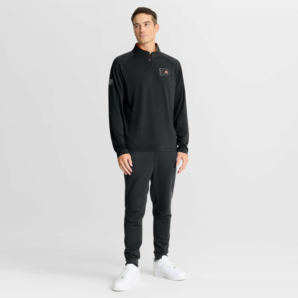 Philadelphia Flyers Fanatics Authentic Pro Rink Training Quarter-Zip Pullover - Black - NHL