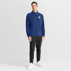 Toronto Maple Leafs Fanatics Authentic Pro Rink Training Quarter-Zip Pullover - Blue - NHL