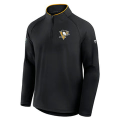 Pittsburgh Penguins Fanatics Authentic Pro Rink Training Quarter-Zip Pullover - Black - NHL
