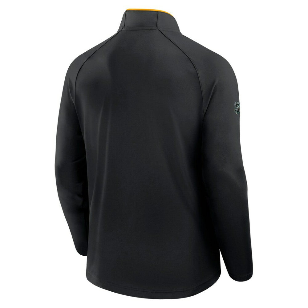 Pittsburgh Penguins Fanatics Authentic Pro Rink Training Quarter-Zip Pullover - Black - NHL