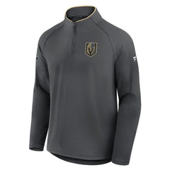 Vegas Golden Knights Fanatics Authentic Pro Rink Training Quarter-Zip Pullover - Gray - NHL