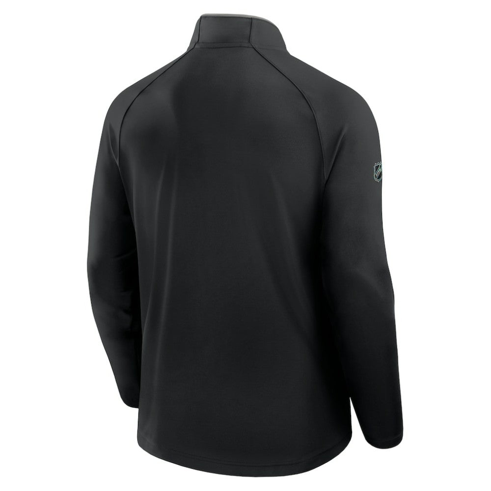 Los Angeles Kings Fanatics Authentic Pro Rink Training Quarter-Zip Pullover - Black - NHL